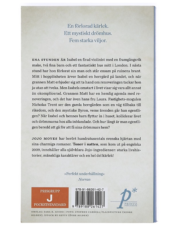 Toner i natten - Moyes, Jojo - Romaanit ja novellit - 10105423144 - 1