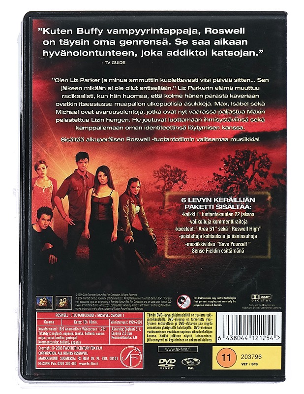 Roswell: 1. Tuotantokausi - DVD - DVD-elokuvat - 10105423159 - 1