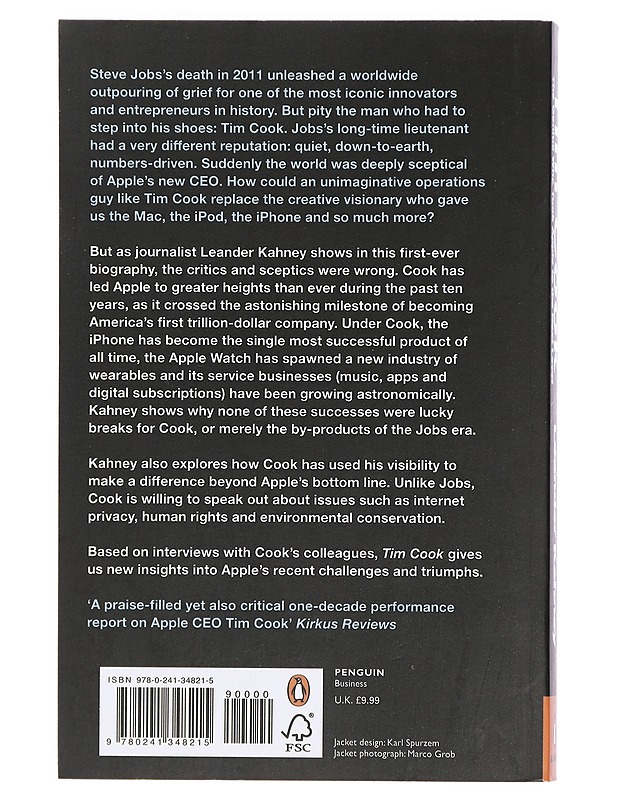 Tim Cook: The genius who took Apple to the next level - Leander Kahney - Elämäkerrat ja muistelmat - 10105423162 - 1