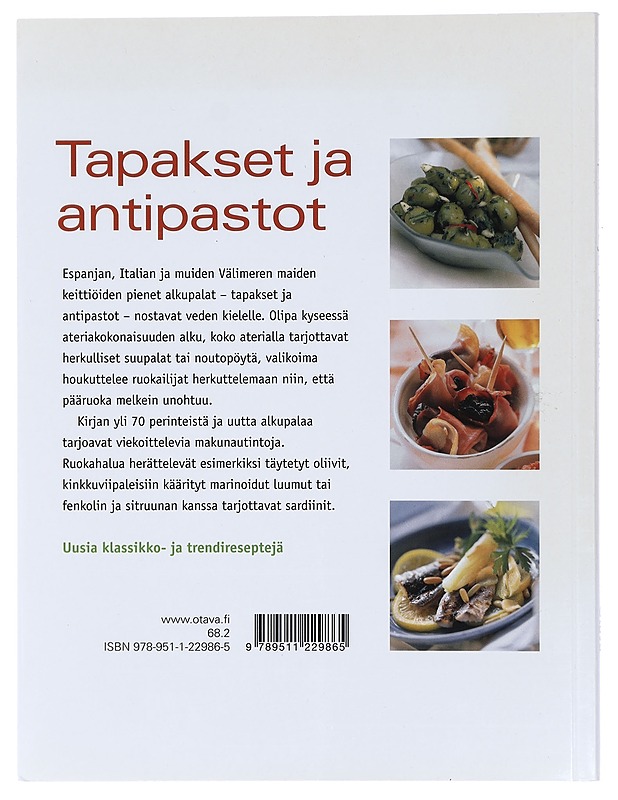 Tapakset ja antipastot - Haataja, Joona - Ruokakirjat - 10105423196 - 1