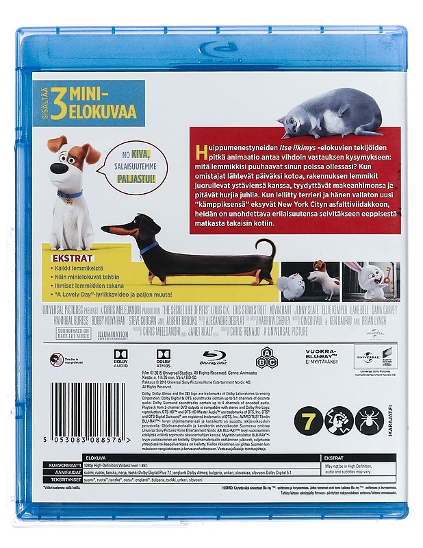 Lemmikkien Salainen Elämä - Blu-Ray - Blu-ray-levyt - 10105423204 - 1