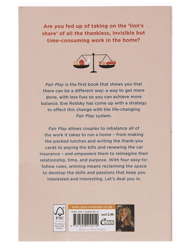 Fair play : share the mental load, rebalance your relationship and transform your life - Eve Rodsky - Tietokirjat ja oppaat - 10105423218 - 1