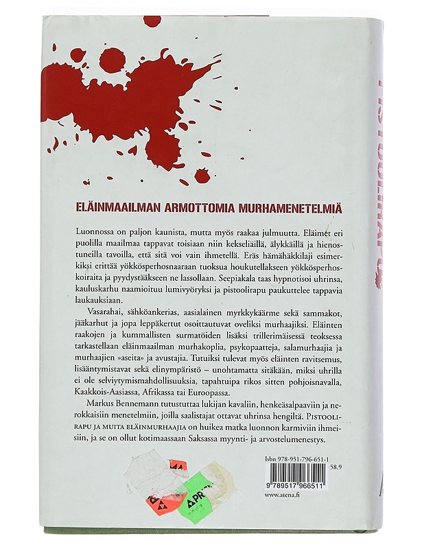 Pistoolirapu ja muita eläinmurhaajia - Bennemann, Markus - Romaanit ja novellit - 10105423314 - 1