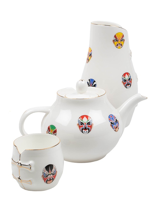 Aasialainen astiasto, 9 osaa - Tarjoiluastiat - 10105423325 - 2