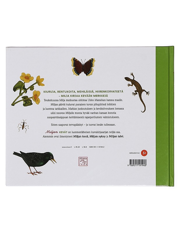 Miljan kevät - Niemelä, Reetta - Lastenkirjat - 10105423405 - 1