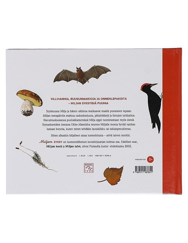 Miljan syksy - Niemelä, Reetta - Lastenkirjat - 10105423409 - 1