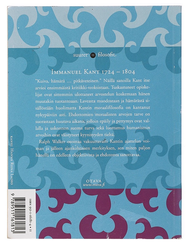 Kant : Kant ja moraalilaki - Walker, Ralph - Tietokirjat ja oppaat - 10105423444 - 1