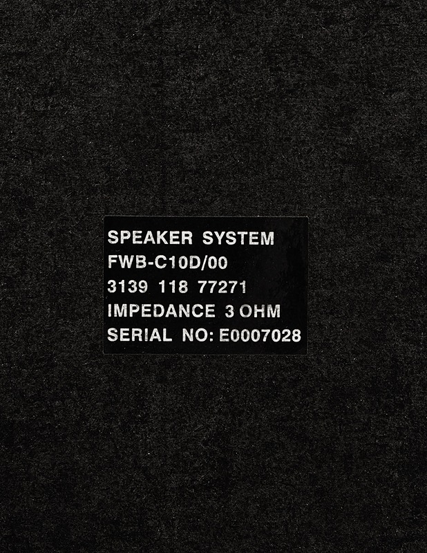 PHILIPS FWB-C10D/00 kaiuttimet - Audio - 10105423450 - 2