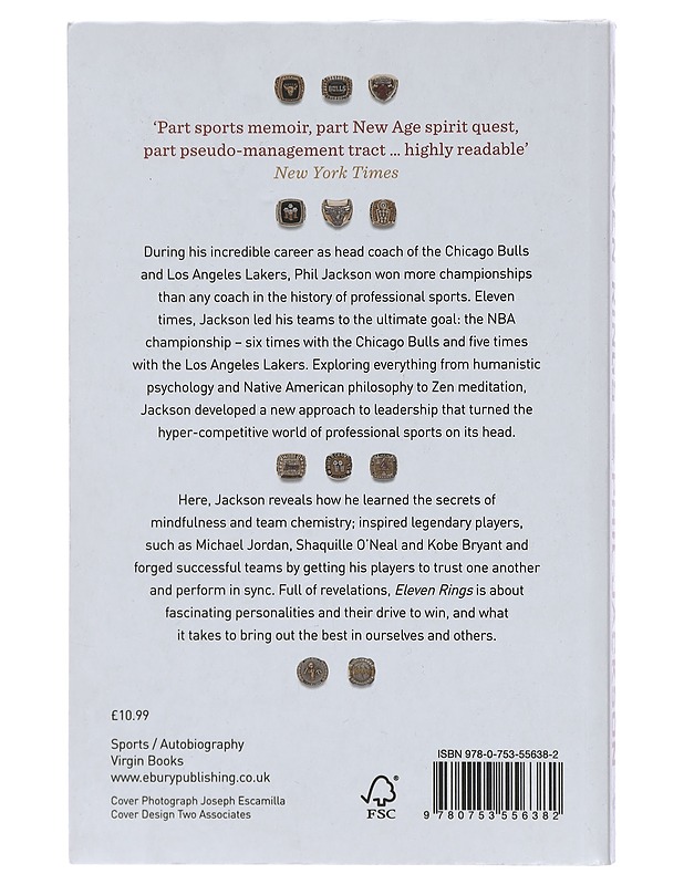 Eleven rings - Jackson, Phil - Elämäkerrat ja muistelmat - 10105423452 - 1
