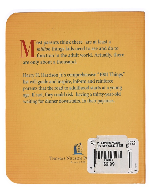 1001 Things your kids shoud see & do - Harry H. Harrison Jr - Harrastekirjat - 10105423495 - 1