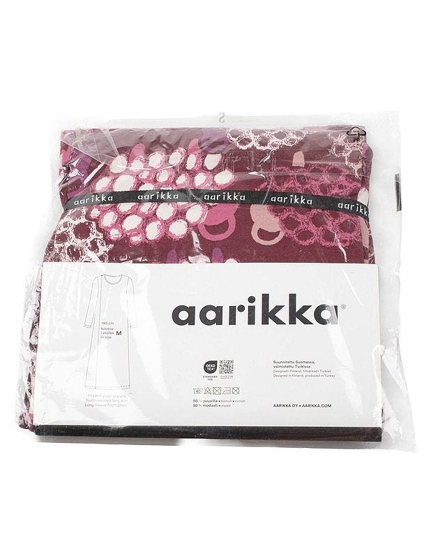 AARIKKA Pikkupässi pitkähihainen yöpaita, S - Naisten paidat ja topit - 10105423498 - 1
