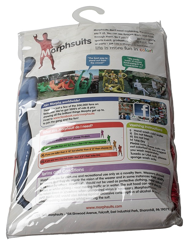MORPHSUITS naamiaisasu, XL - Muut urheiluvälineet ja vapaa-aika - 10105423508 - 1