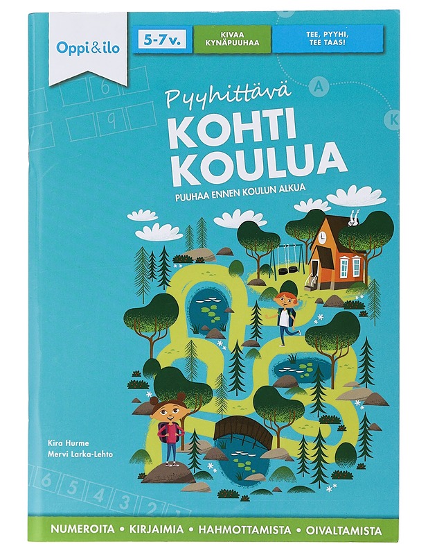 Pyyhittävä kohti koulua -puuhakirja 6-7 v : puuhaa ennen koulun alkua - Hurme, Kira - Lastenkirjat - 10105423532 - 0