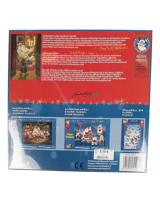 SUOMEN PELIMIEHET Pehmopalapeli, 24 palaa - Joulutuotteet - 10105423531 - 1