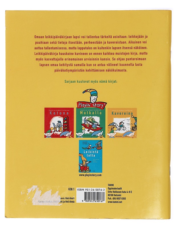 Leikkipäiväkirja - Mervola, Sirkka-Leena - Lastenkirjat - 10105423534 - 1