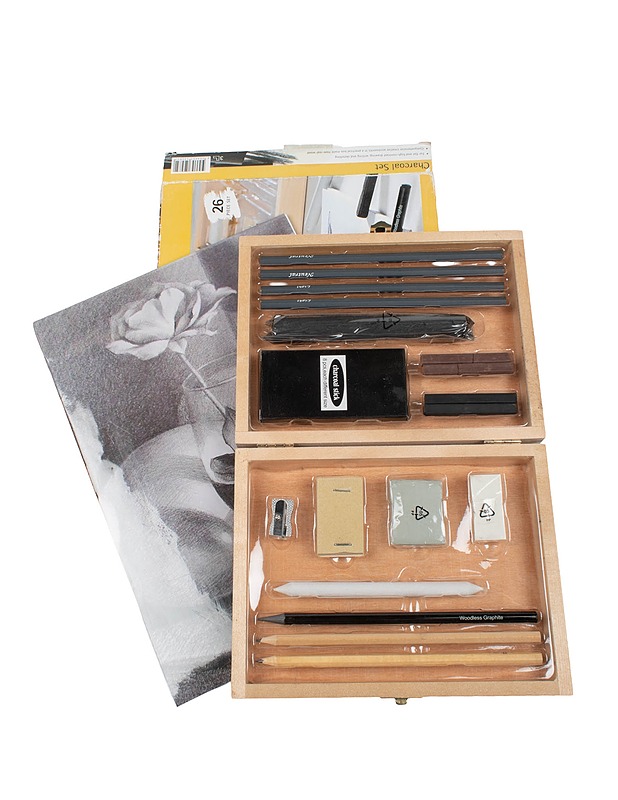 Piirustushiilisetti, 26 osaa - Askartelu - 10105423556 - 0