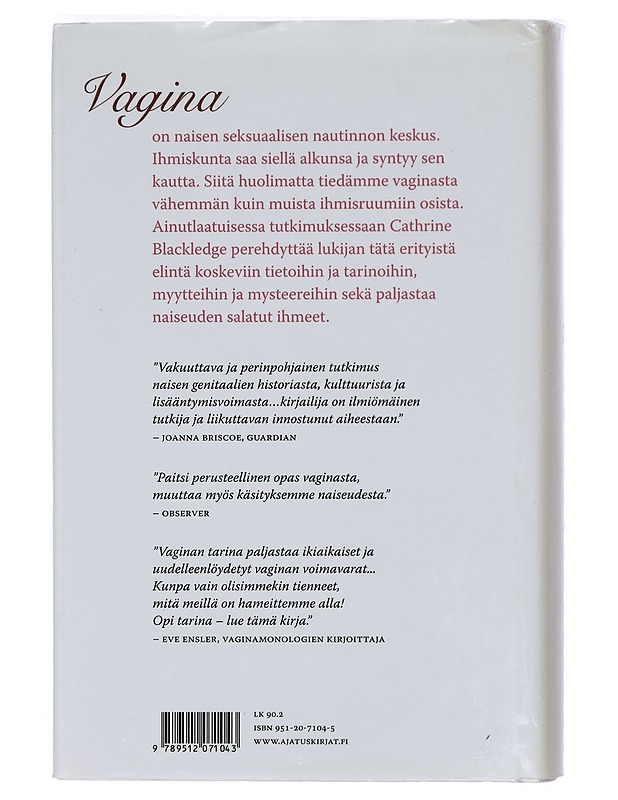 Vaginan tarina - Blackledge, Catherine - Historiakirjat - 10105423586 - 1