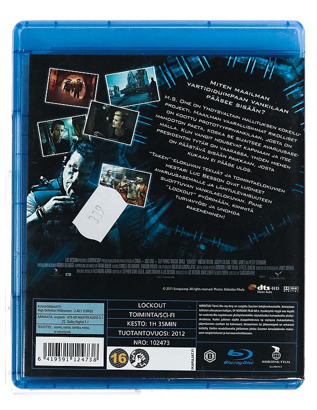Lockout - blu-ray - Blu-ray-levyt - 10105423587 - 1