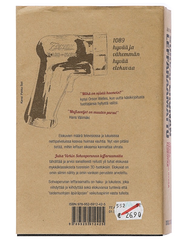 Sohvaperunan leffaraamattu - Virkki, Juha - Historiakirjat - 10105423628 - 1