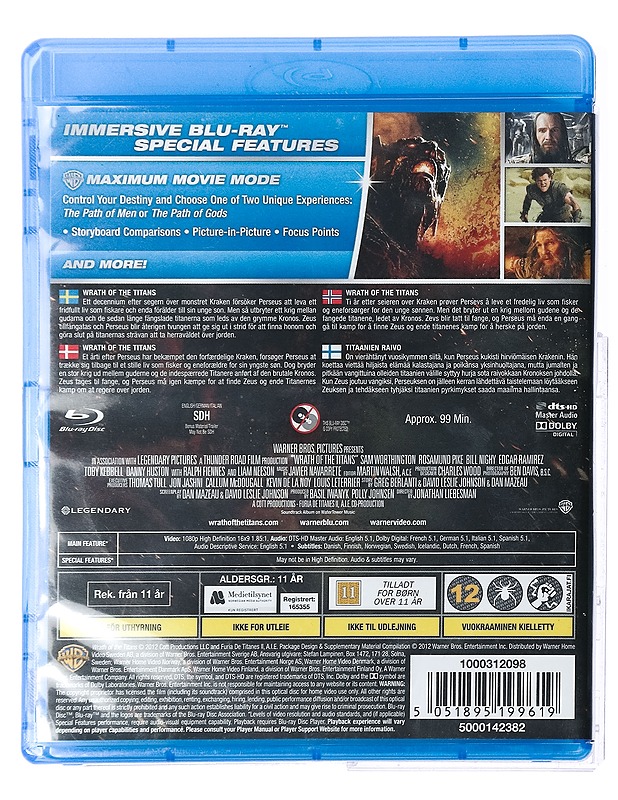 Wrath of the titans - Blu-ray - DVD-elokuvat - 10105423711 - 1