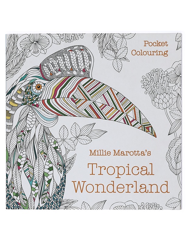 Millie Marotta's Tropical Wonderland Pocket Colouring - Harrastekirjat - 10105423745 - 0