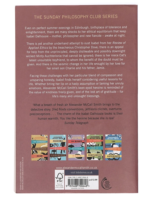 The Lost Art of Gratitude - Alexander McCall Smith - Kaunokirjallisuus - 10105423763 - 1