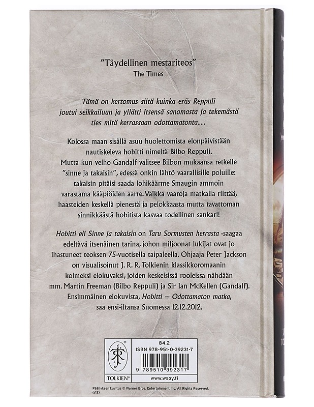 Hobitti, eli Sinne ja takaisin - Tolkien, J. R. R. - Fantasia- ja scifi - 10105423759 - 1