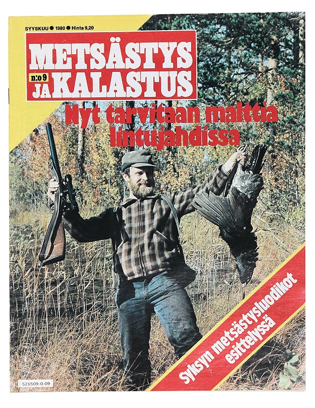 Metsästys ja Kalastus: No 9 Syyskuu 1980 - Lehdet - 10105423836 - 0
