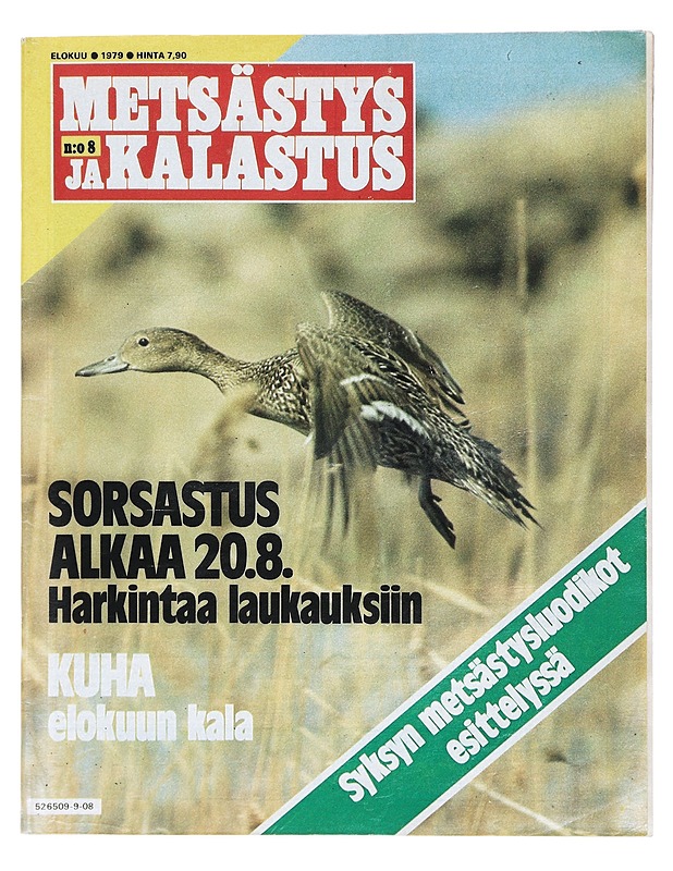 Metsästys ja Kalastus: No 8 Elokuu 1979 - Lehdet - 10105423941 - 0