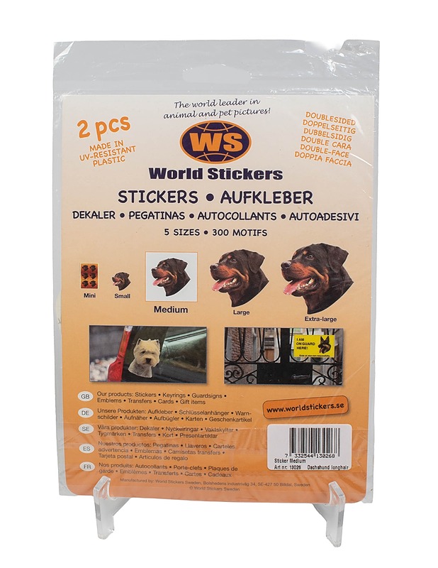 WORLD STICKERS kaksipuoleinen koiratarra, 2 kpl - Askartelu - 10105424095 - 1