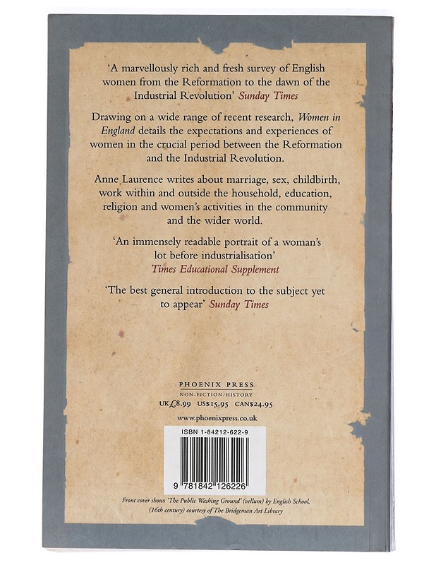 Women In England 1500-1760 - Anne Laurence - Romaanit ja novellit - 10105424107 - 1