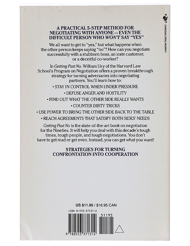 Getting Past No - William Ury - Tietokirjat ja oppaat - 10105424114 - 1