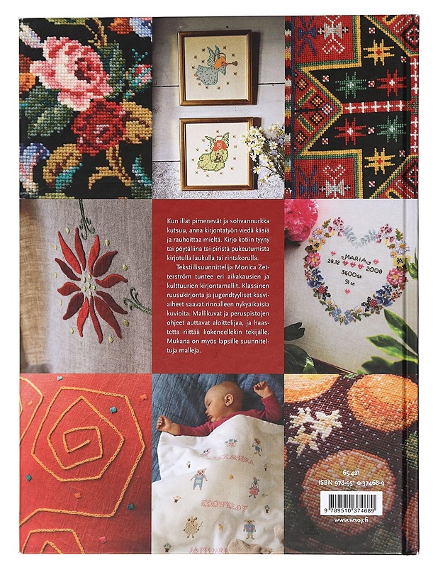 Kirjomalla kaunista : ideoita, malleja, ohjeita - Zetterström, Monica - Tietokirjat ja oppaat - 10105424145 - 1