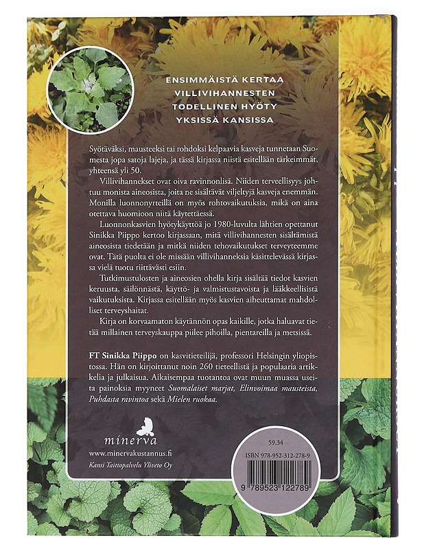 Villivihannekset : terveyttä pihoilta, niityiltä ja metsistä - Piippo, Sinikka - Tietokirjat ja oppaat - 10105424159 - 1