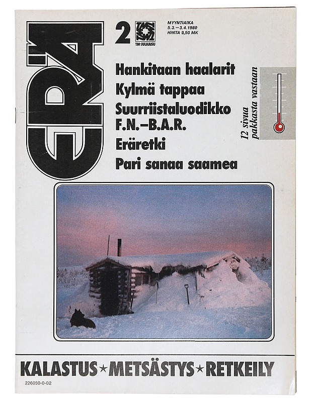 Erä No 2, Helmikuu 1980 - Kalastus + Metsästys + Retkeily - Lehdet - 10105424166 - 0
