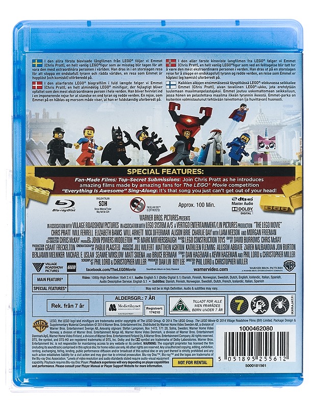 The Lego Movie - Blu-Ray - Blu-ray-levyt - 10105424168 - 1