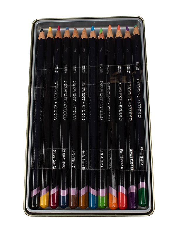 DERWENT Studio puuvärikynät, 12 kpl - Askartelu - 10105424262 - 1