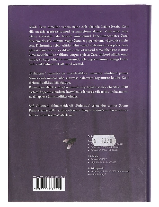 Puhastus - Oksanen, Sofi - Kaunokirjallisuus - 10105424288 - 1