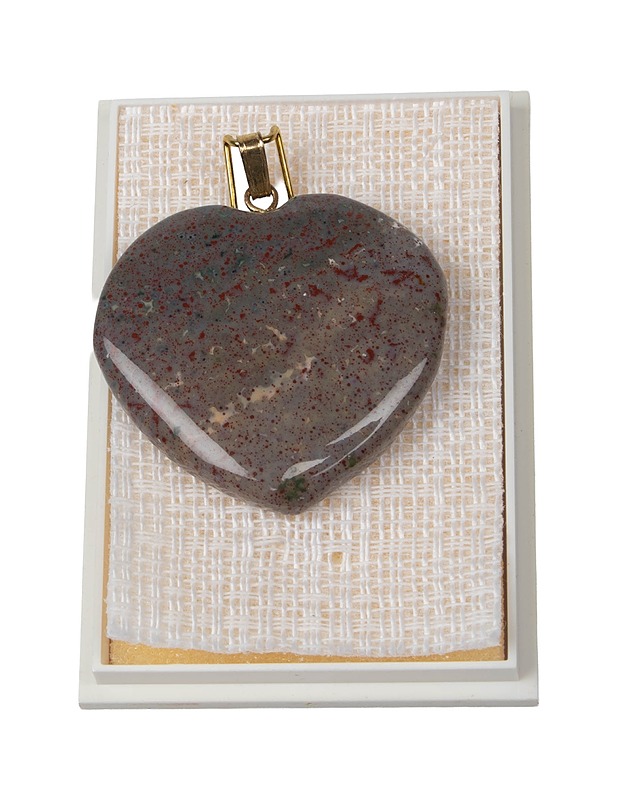 Jaspisamuletti, sydän - Askartelu - 10105424307 - 1