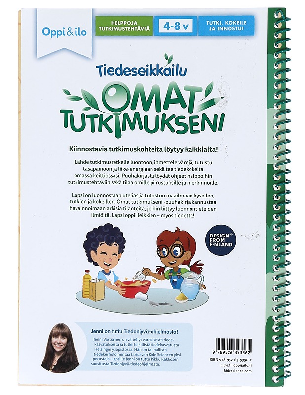 Tiedeseikkailu : omat tutkimukseni - Vartiainen, Jenni - Lastenkirjat - 10105424321 - 1