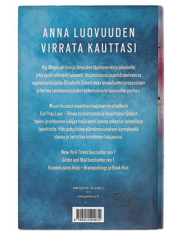 Big Magic : uskalla elää luovasti - Gilbert, Elizabeth - Tietokirjat ja oppaat - 10105424322 - 1