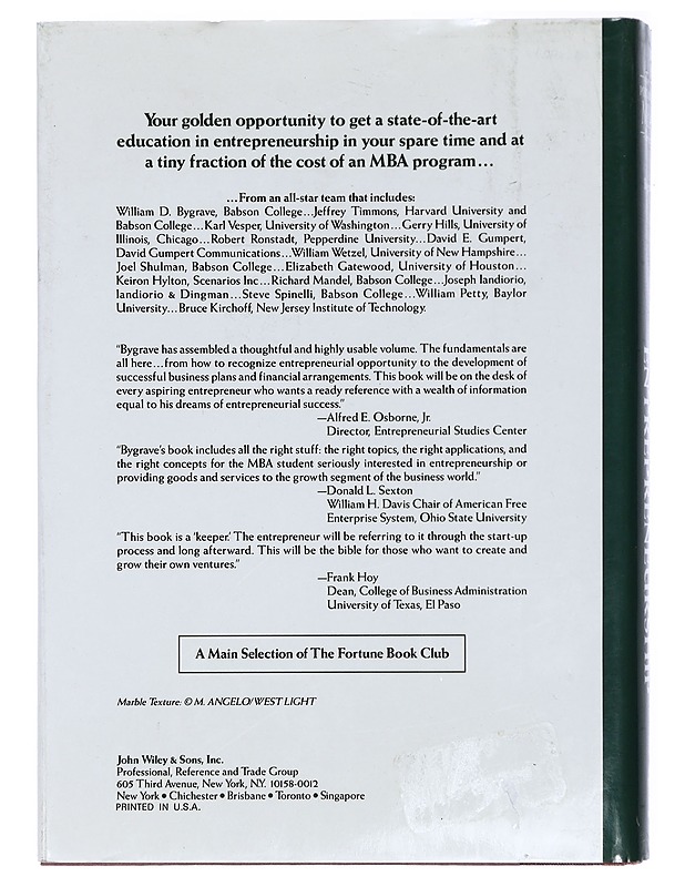 The portable mba in entrepreneurship - William D. Bygrave - Romaanit ja novellit - 10105424349 - 1