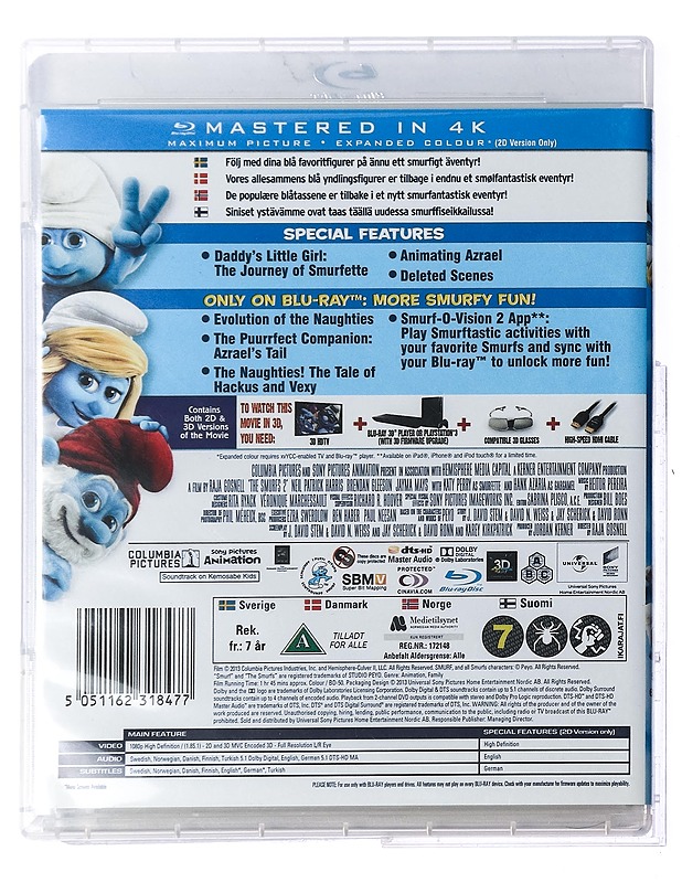 The Smurfs 2 - Blu-Ray - Blu-ray-levyt - 10105424449 - 1