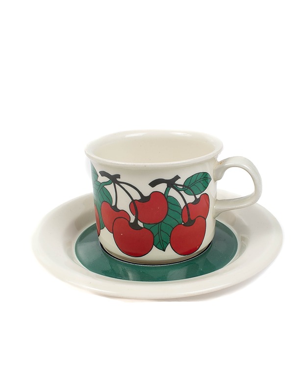 ARABIA Kirsikka kahvikuppi ja aluslautanen - Designsuosikit - 10105424451 - 0