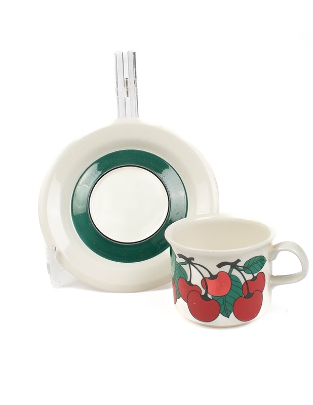 ARABIA Kirsikka kahvikuppi ja aluslautanen - Designsuosikit - 10105424451 - 1