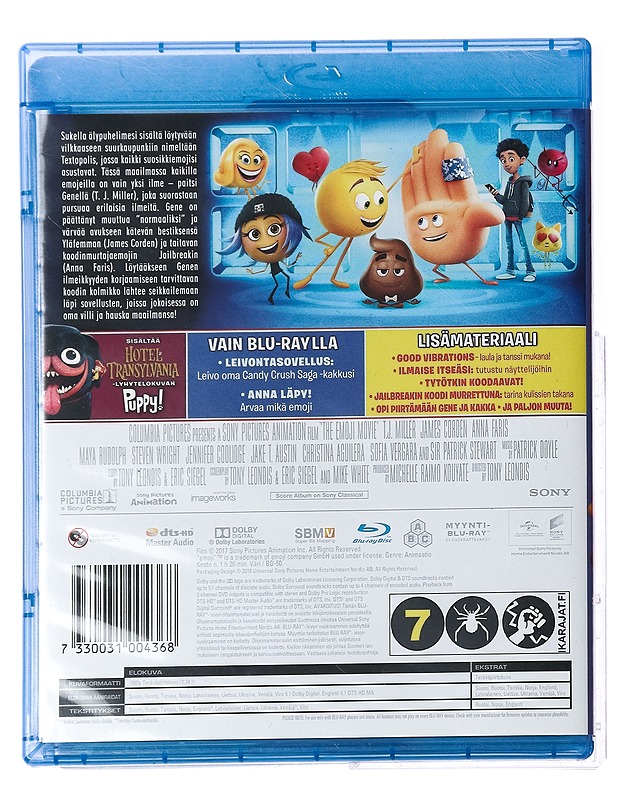 Emoji-Elokuva - Blu-Ray - Blu-ray-levyt - 10105424475 - 1