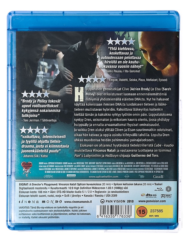 Splice - Blu-Ray - Blu-ray-levyt - 10105424481 - 1