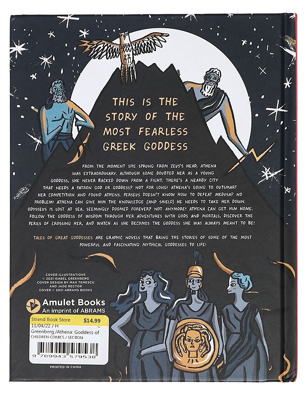 Athena : Goddes of Wisdom and War - Greenberg, Imogen - Sarjakuvat - 10105424499 - 1
