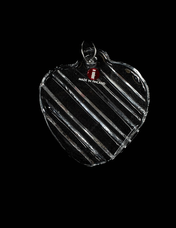 IITTALA sydän lasikoriste - Joulukirjat - 10105424522 - 0