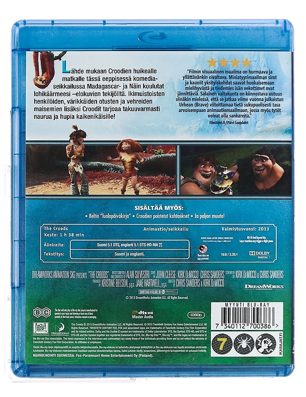 Croodit - Blu-Ray + DVD - DVD-elokuvat - 10105424532 - 1